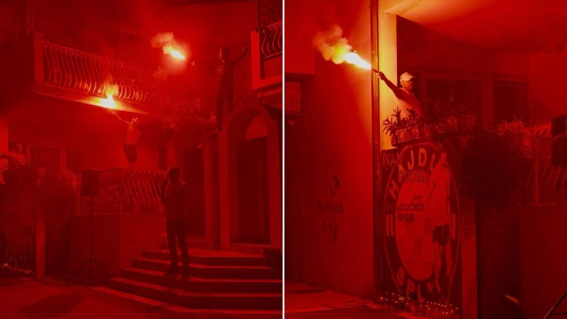 VIDEO: Emotivna večer, pjesma, bakljada i birane riječi u čast Hajdukove legende 
