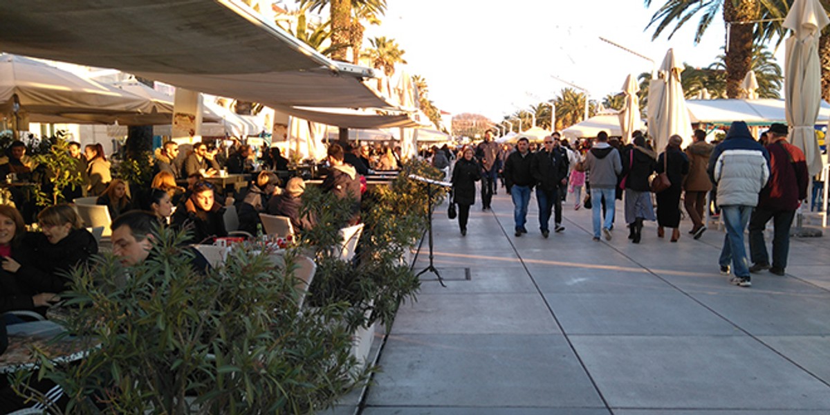 SPLIT DANAS: Večeras je malo ljudi u gradu