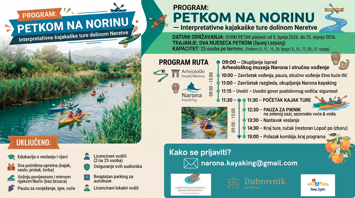 Sudjelujte u kajakaškoj turi 'Petkom na Norinu'