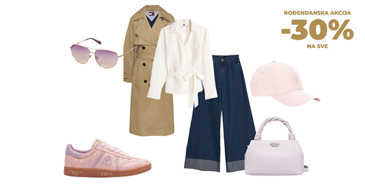 Samo danas: 30% popusta na sve omiljene brendove - modna eksplozija u Fashion&Friends i Fashion Company trgovinama!