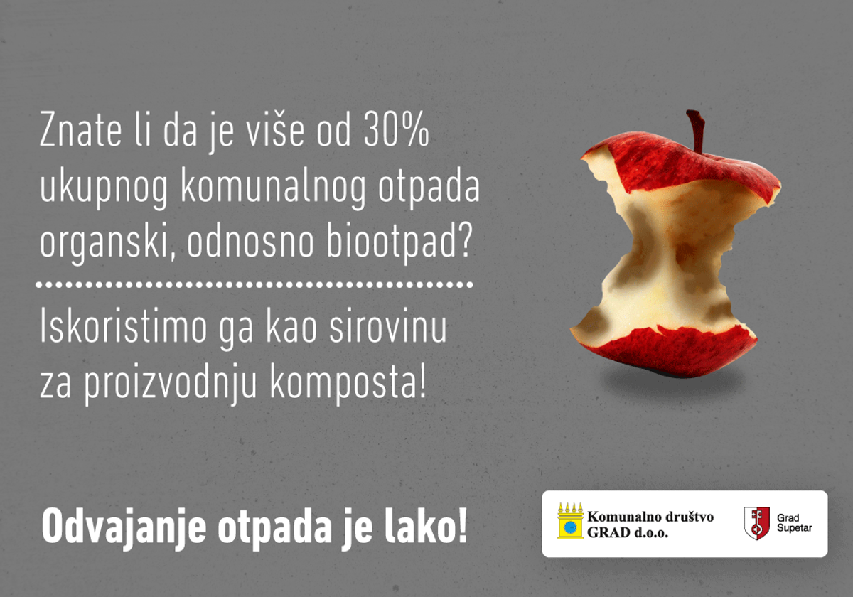Zatražite komposter od Grada i na najbolji način zbrinite organski otpad