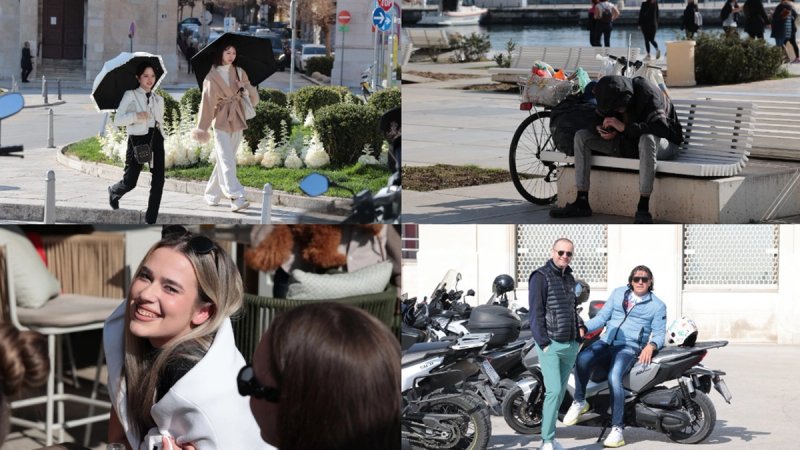 FOTO Osunčana splitska Riva privukla brojne šetače