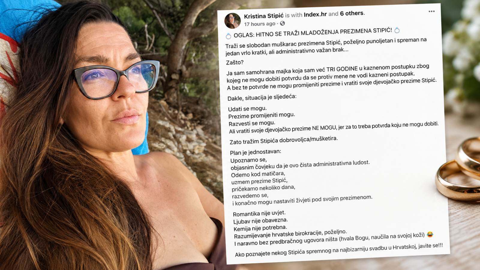 Neobičan oglas jedne samohrane majke: 'Tražim Stipića spremnog na najbizarniju svadbu u Hrvatskoj'