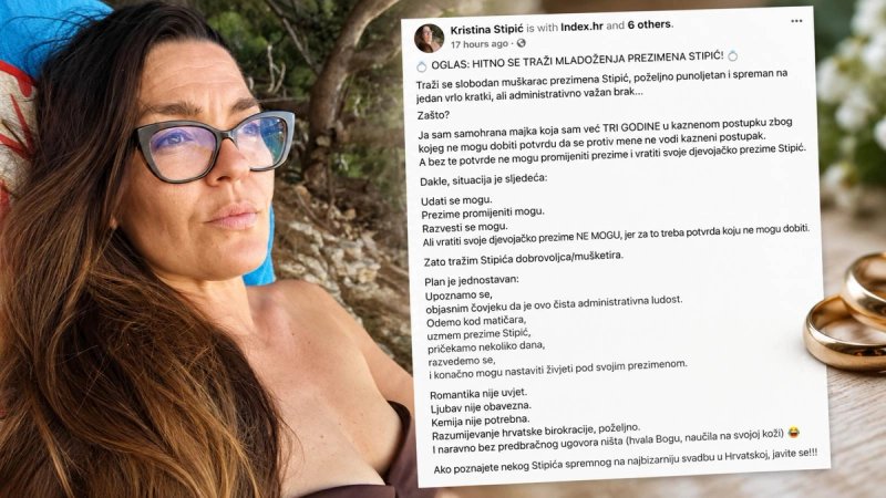 Neobičan oglas jedne samohrane majke: 'Tražim Stipića spremnog na najbizarniju svadbu u Hrvatskoj'