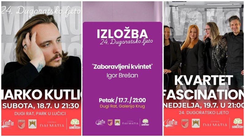 Dugi Rat ovog tjedna nudi previše da biste ostali doma: Brešan, Kutlić i Fascination