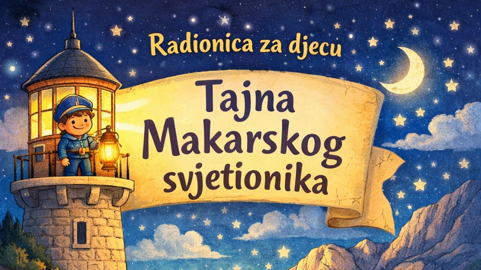 NASTAVAK RADIONICA: U srijedu mališane očekuje priča, igra i kreativno putovanje uz 'Tajnu Makarskog svjetionika'