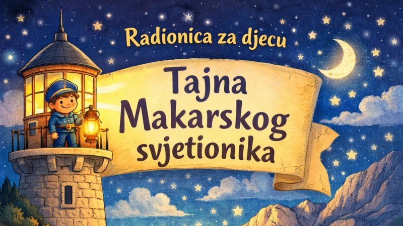NASTAVAK RADIONICA: U srijedu mališane očekuje priča, igra i kreativno putovanje uz 'Tajnu Makarskog svjetionika'