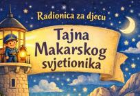 NASTAVAK RADIONICA: U srijedu mališane očekuje priča, igra i kreativno putovanje uz 'Tajnu Makarskog svjetionika'