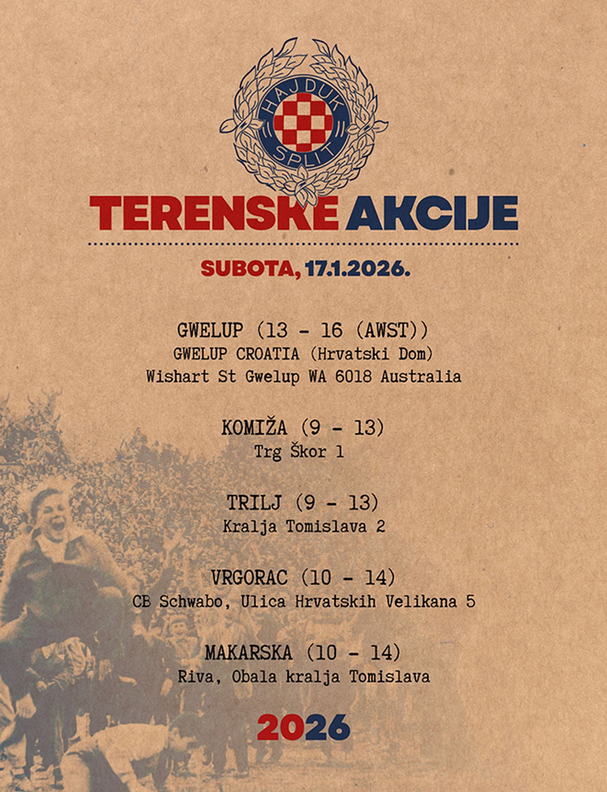 Provjerite gdje se sve ovog vikenda možete učlaniti u Hajduk