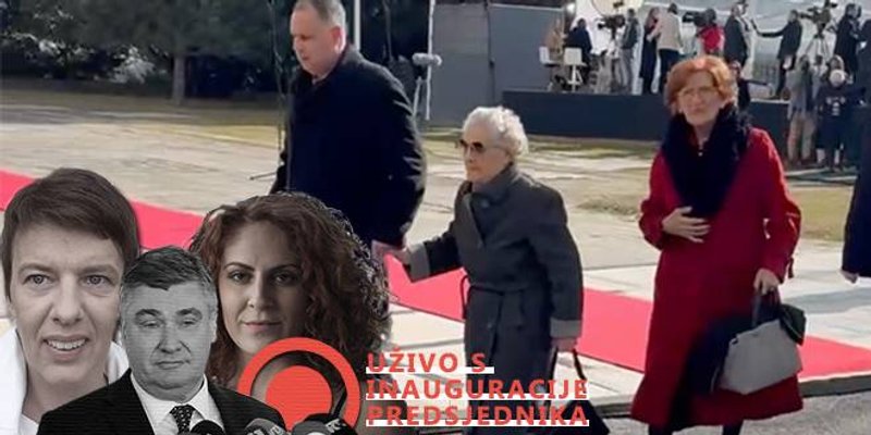VIDEO Vjera Andrijić stigla na Pantovčak, evo kako su je dočekali