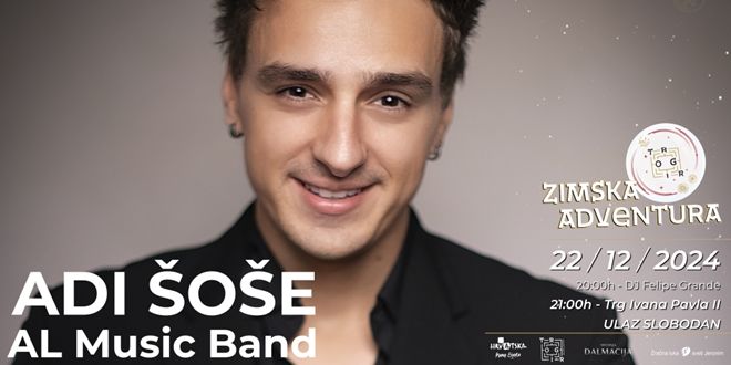 Koncert Adija Šoše večeras pod adventskim svjetlima Trogira ...