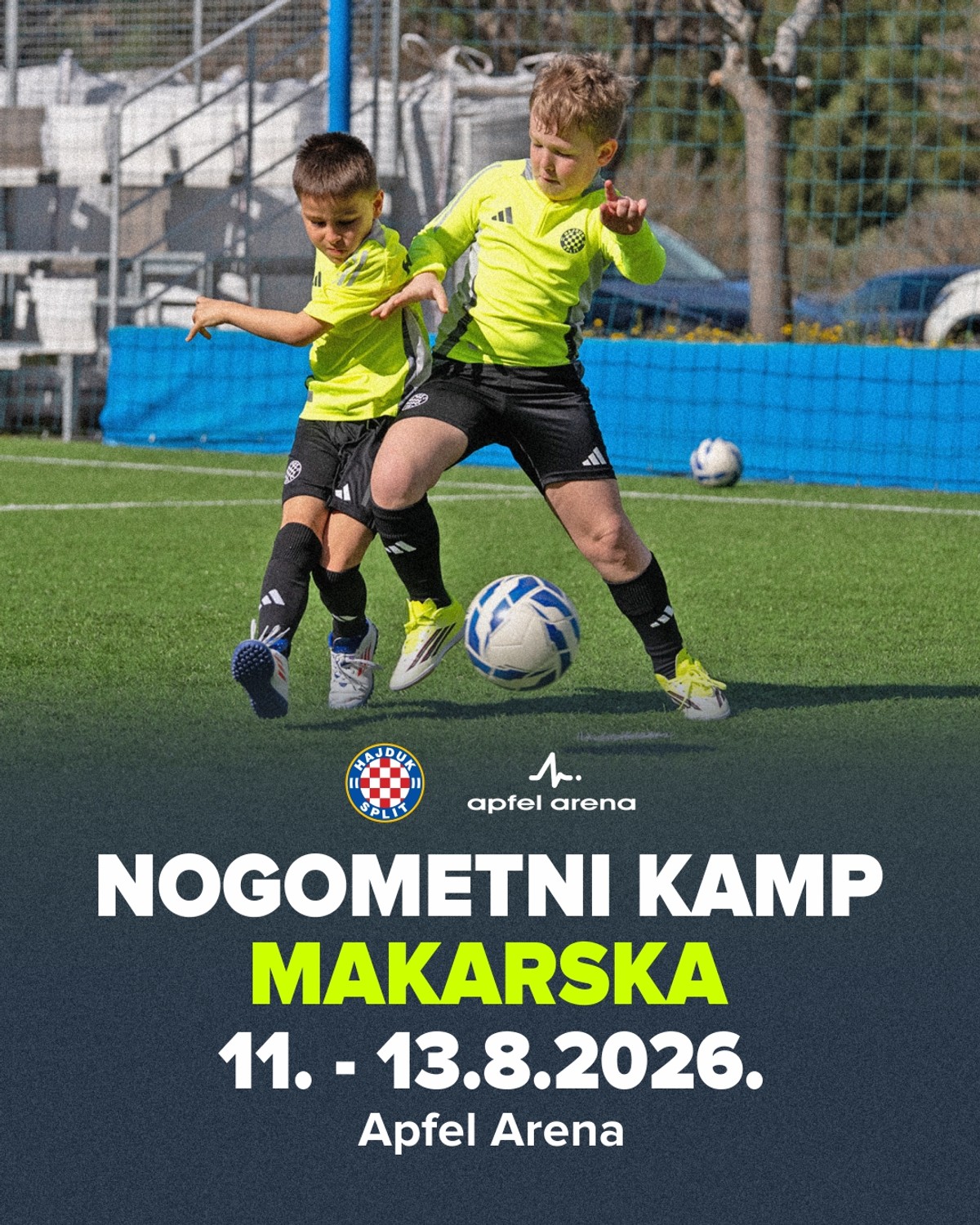Otvorene prijave za Hajdukov nogometni kamp u Apfel Areni u Makarskoj