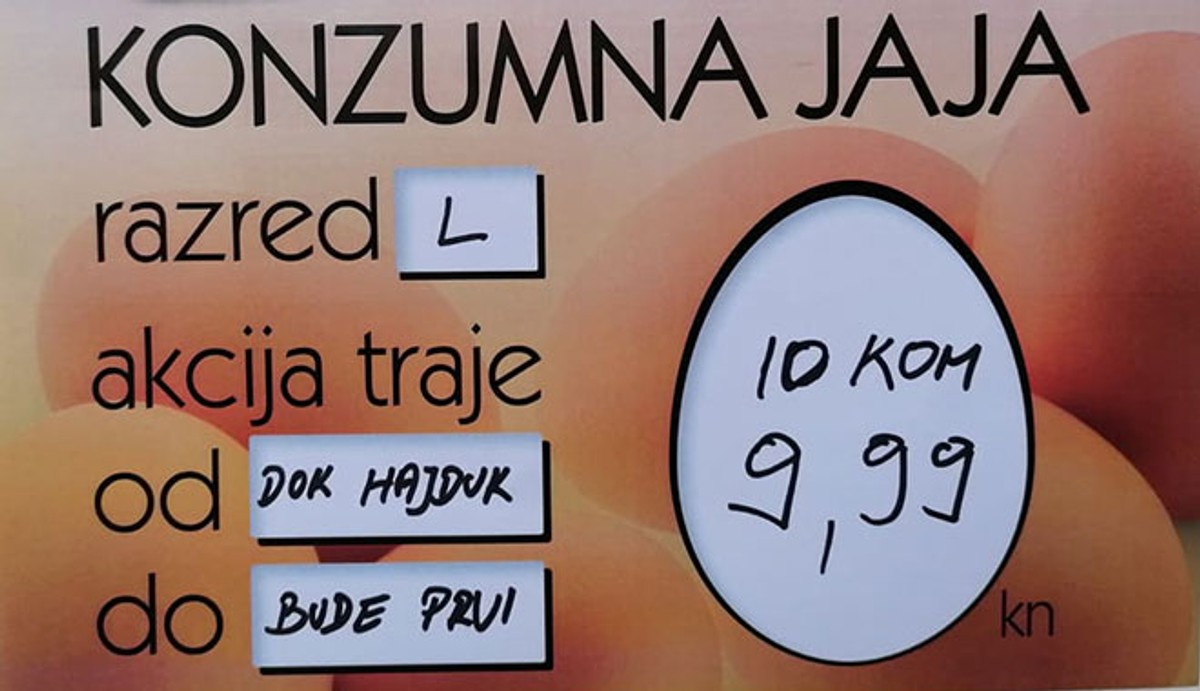 JAJA OD SUTRA NISU NA AKCIJI: 'Spustit ću opet cijenu kad se vratimo na prvo mjesto!'