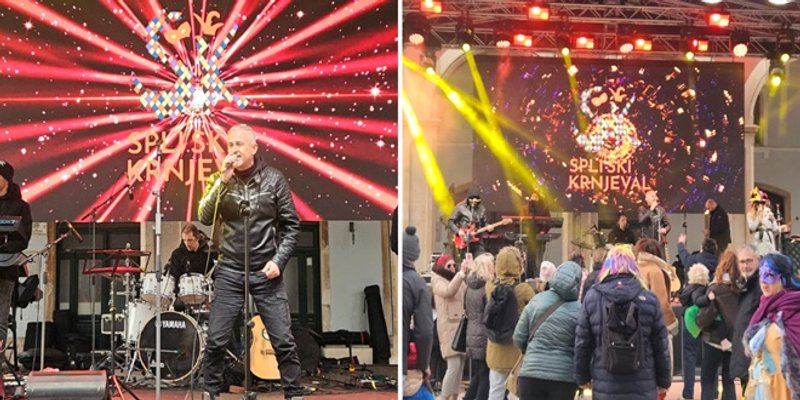FOTO/VIDEO Spli'ski krnjeval: Giuliano i Diktatori na Prokurativama