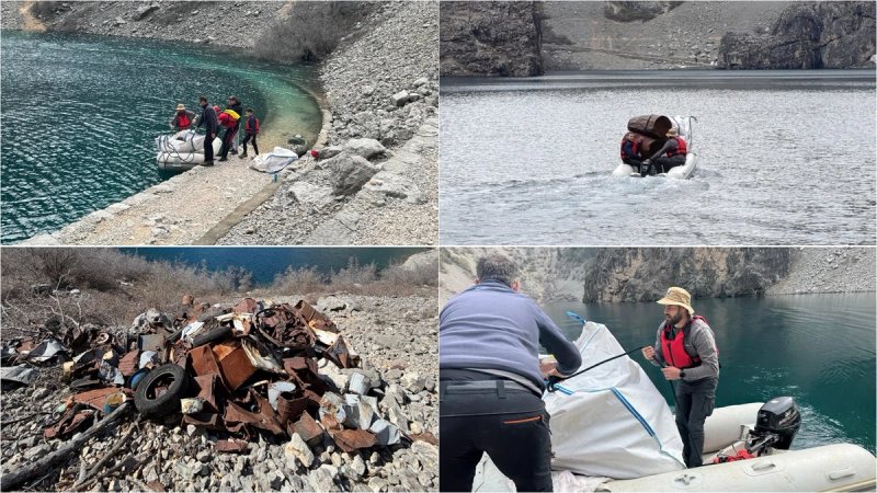 FOTOGALERIJA Velika akcija čišćenja Modrog jezera u Imotskom