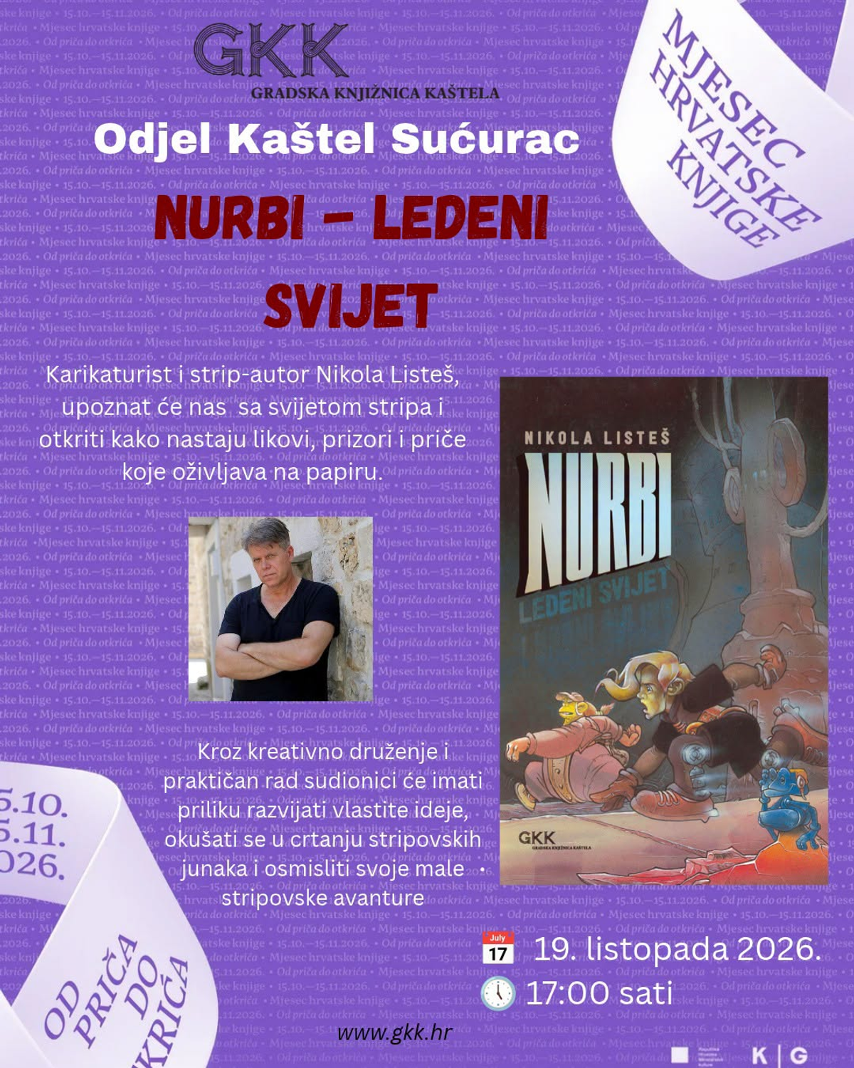 Nikola Listeš u Kaštel Sućurcu predstavlja strip 'Nurbi – Ledeni svijet'