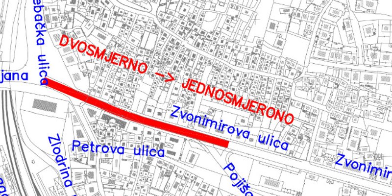 Zvonimirova postaje jednosmjerna ulica!