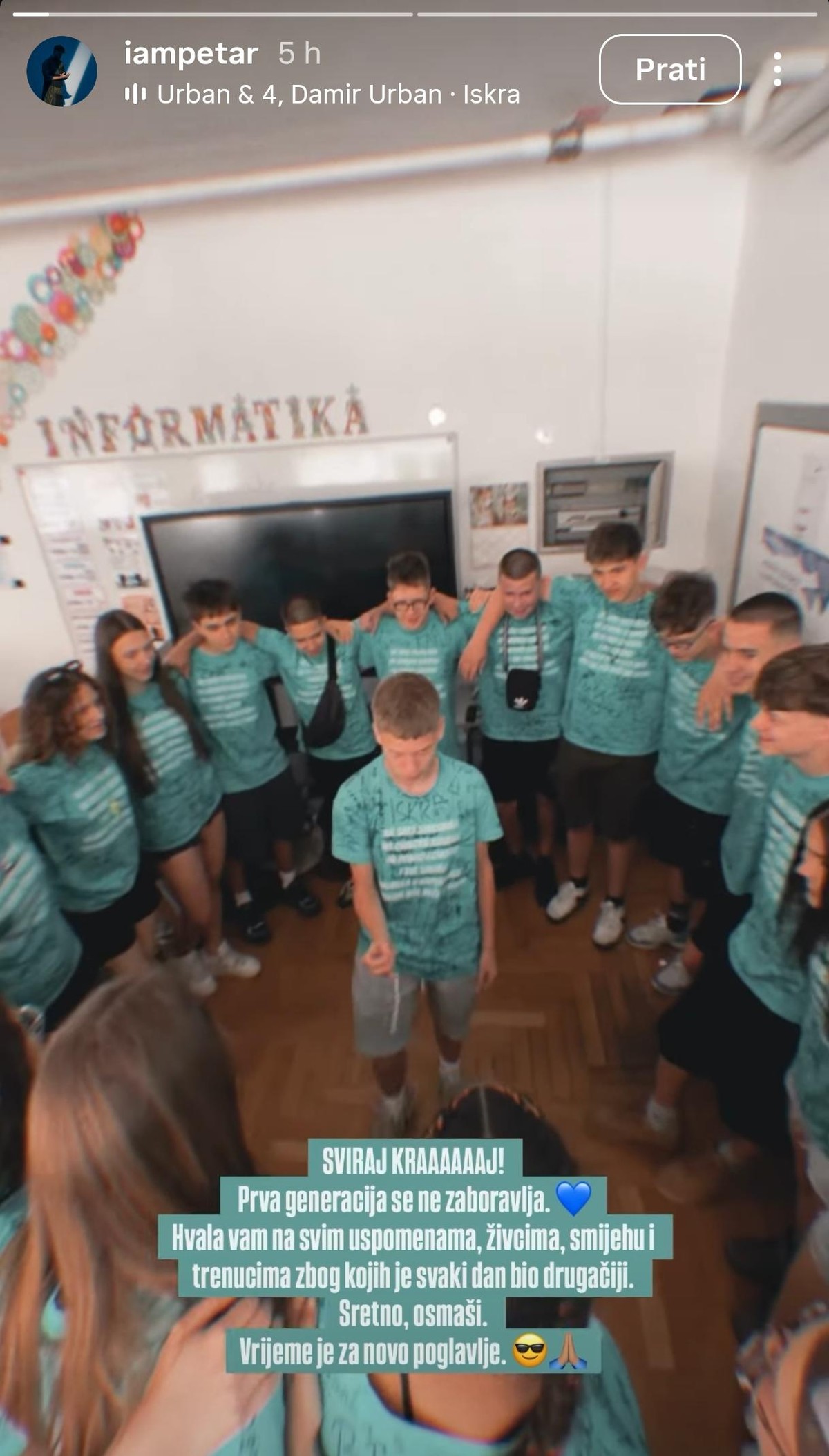 Petar Brkljačić ispratio svoju prvu generaciju učenika