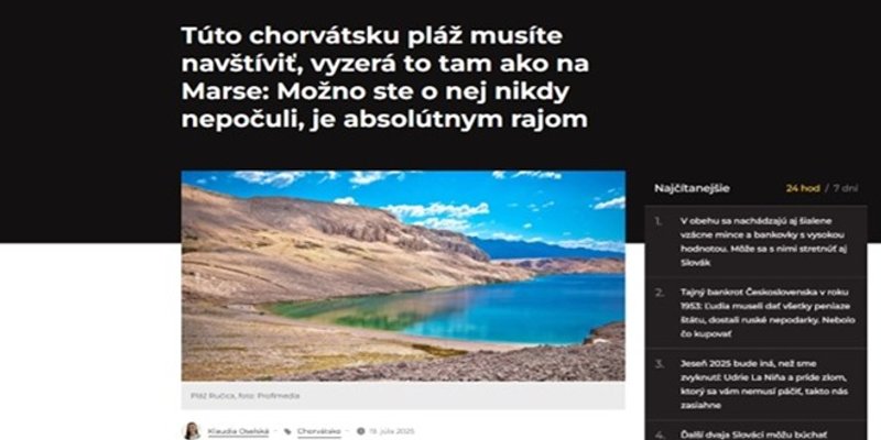 Slovaci oduševljeni ljepotama Hrvatske