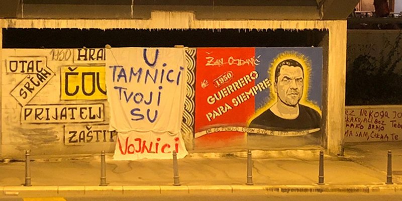 Kod Žanova murala postavljena poruka