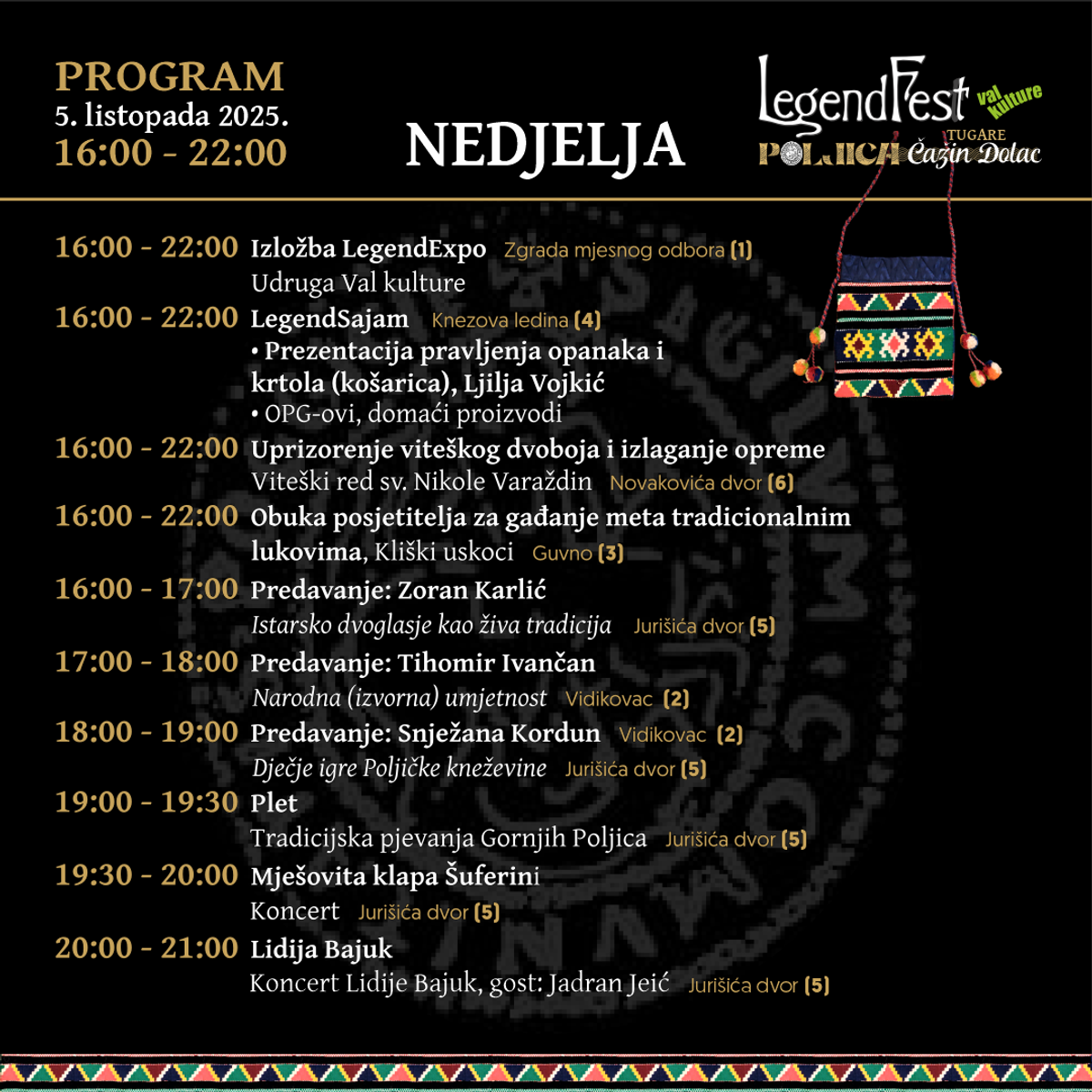 LegendFest Poljica 2025: Festival narodnih predaja u Čažin Docu uz predavanja, koncerte, radionice i viteške dvoboje