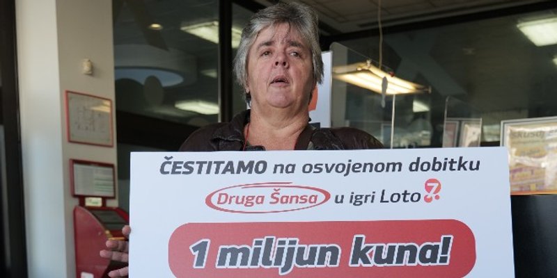 HRVATSKA LUTRIJA Milijunašica Vesna podignula dobitak