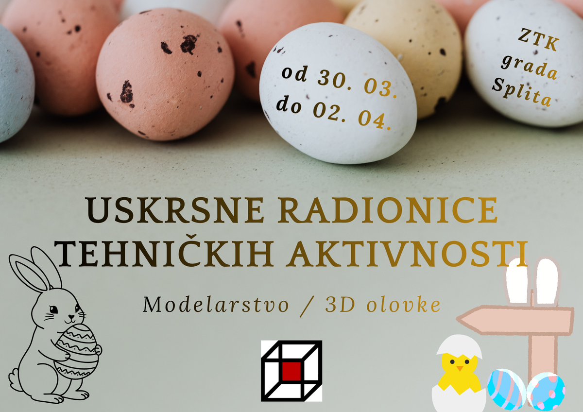 Besplatne radionice tehničkih aktivnosti za vrijeme uskrsnih školskih praznika 2026.