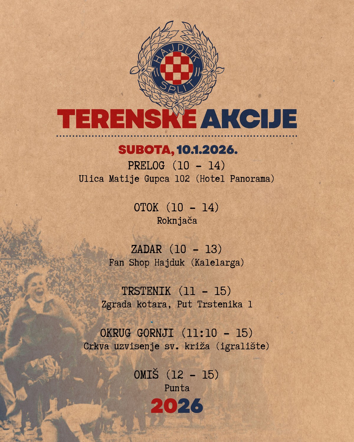 Krenule su terenske akcije, pogledajte gdje se sve ovaj vikend možete učlaniti