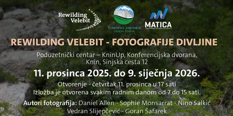 KNIN Otvara se izložba 'Rewilding Velebit - fotografije divljine'