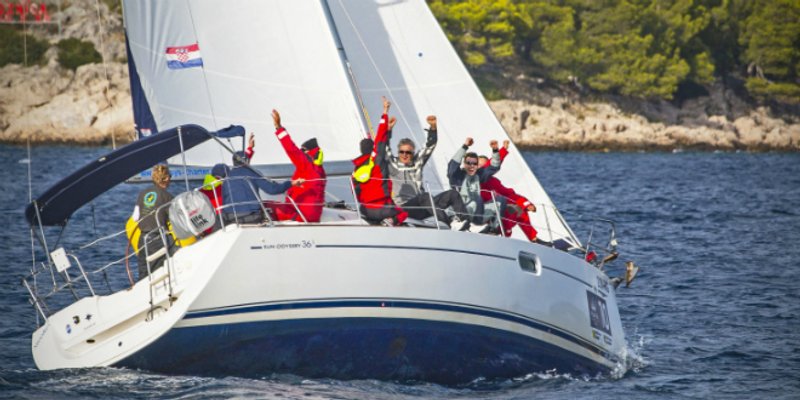 Spektakl na moru i impresivni prizori utrke jedrilica u Rogoznici