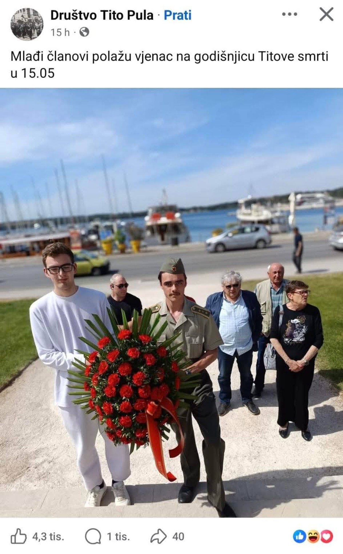 Osuda isticanja simbola JNA u Puli: Hrvatski časnički zbor Splita traži hitnu reakciju institucija i utvrđivanje okolnosti slučaja