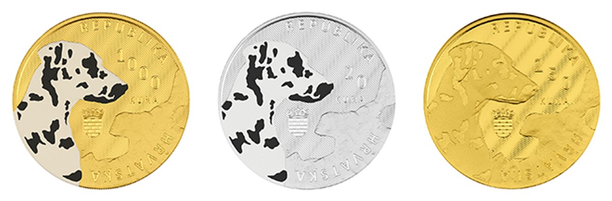 Dalmatinski pas na kovanicama dobio boju