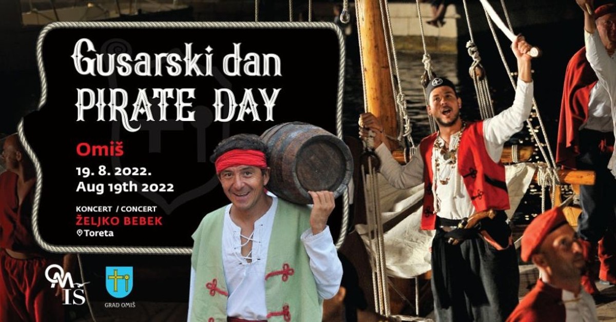 Gusarski dan u Omišu u inat svima donosi cjelodnevni program i koncert Željka Bebeka 