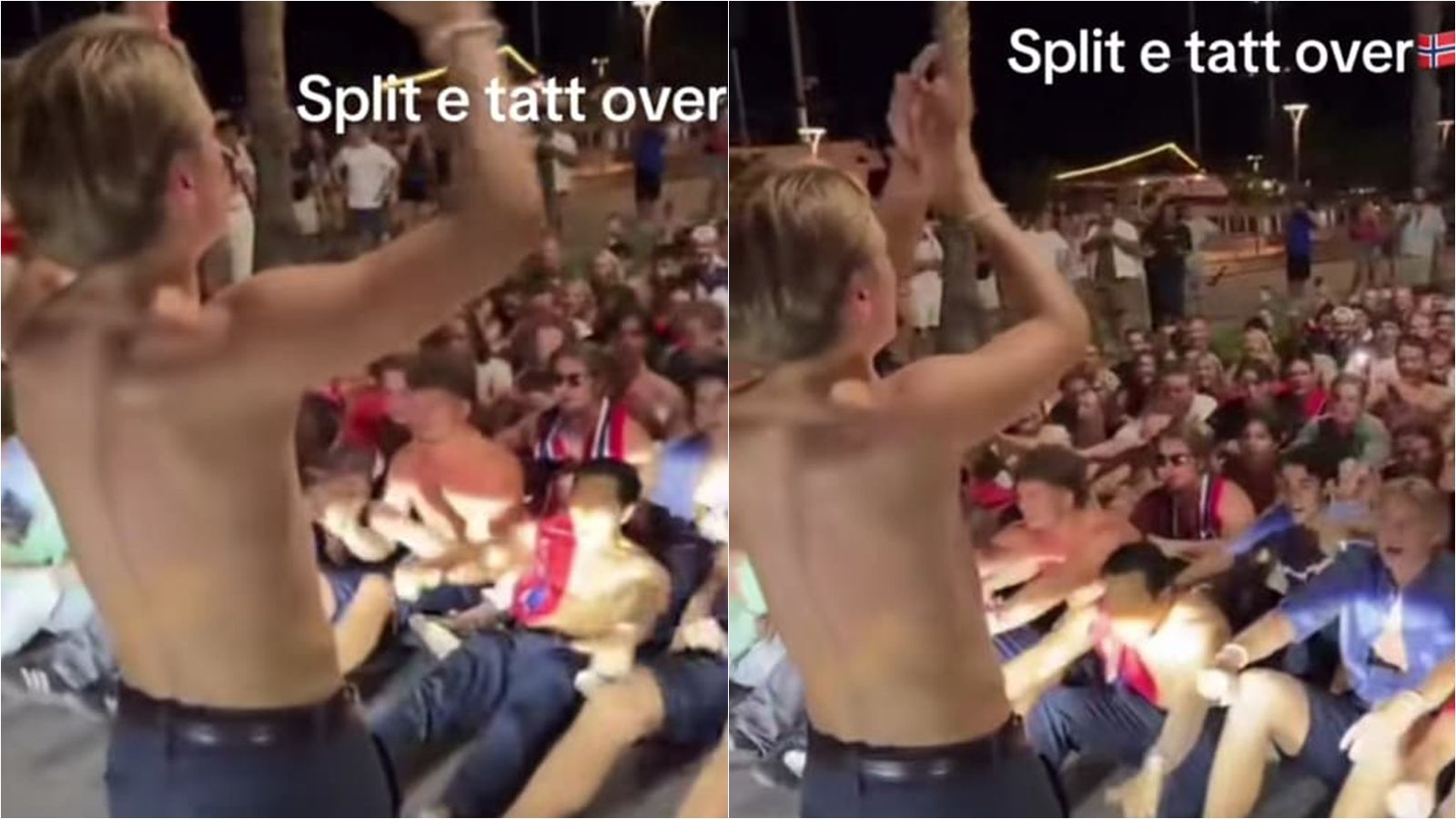 TOTALNI SHOW Norvežani u Splitu slavili pobjedu protiv Brazila, zaustavili su promet