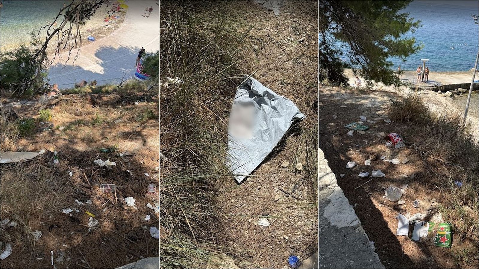 FOTO UBOD Čitateljica upozorava na gomilanje smeća iznad poznate splitske plaže: 'Vrijeme je za strože kazne'