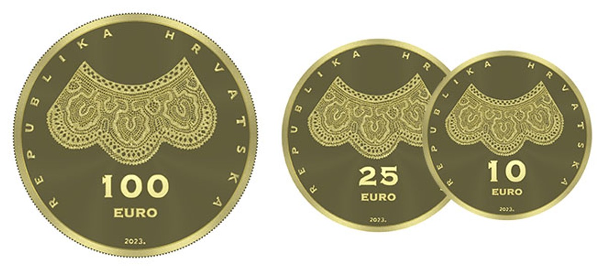Hrvatska čipka osvanula je i na novim numizmatičkim eurokovanicama