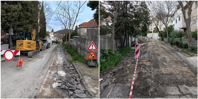 FOTO Radovi u Glagoljaškoj ulici u Splitu