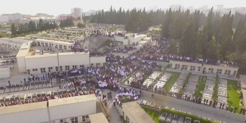 Ispraćaj Žana snimljen iz zraka: Nikad tiši sprovod, svi su čuli zujanje drona