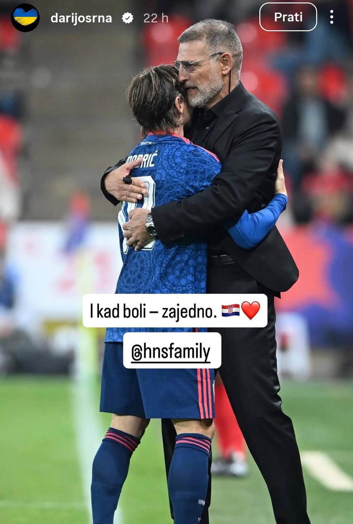 Darijo Srna se nakon najtežeg poraza Hrvatske u povijesti oglasio s četiri riječi