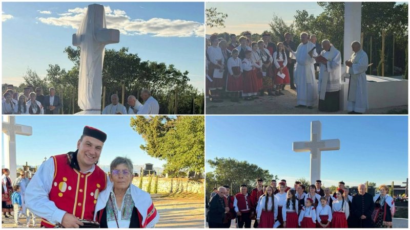 FOTOGALERIJA Otkriven središnji križ za sve poginule branitelje i civile u Domovinskom ratu u Nadinu