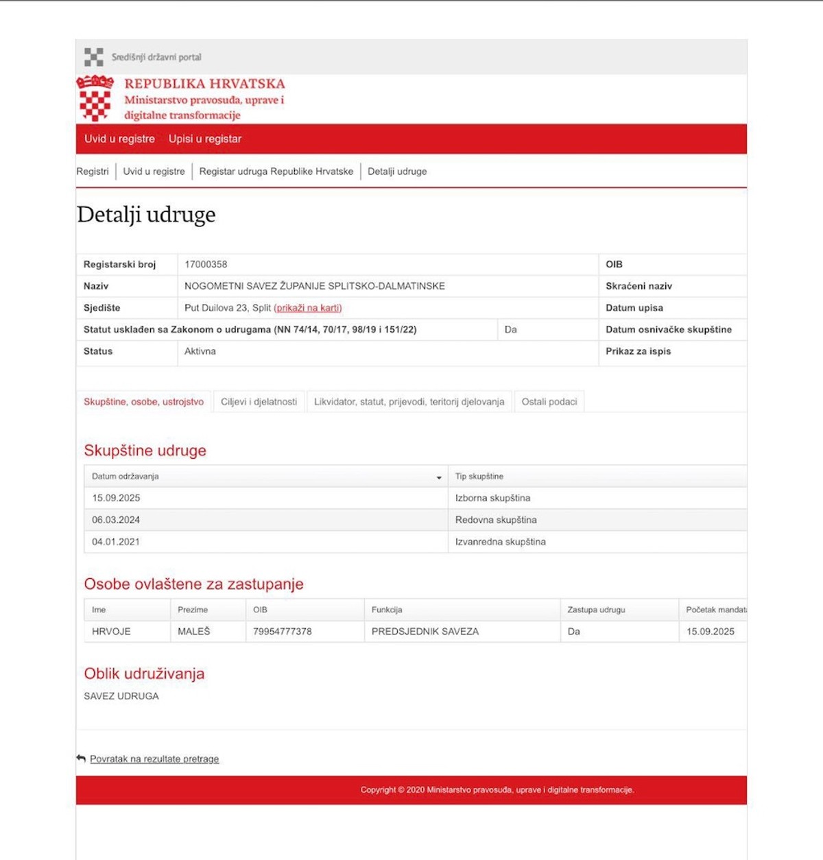 IMAMO DOKUMENT: Maleš je novi predsjednik Nogometnog saveza Splitsko-dalmatinske županije