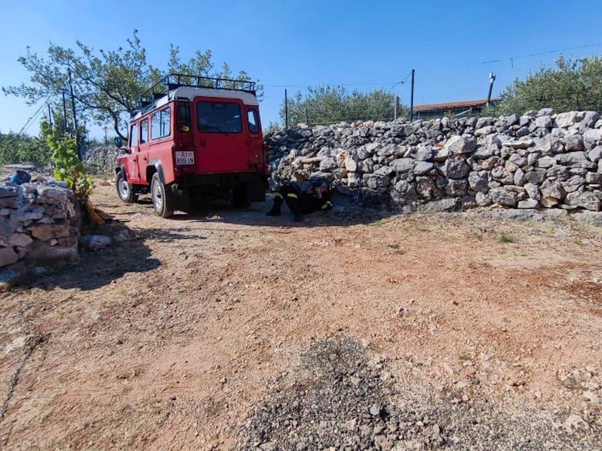 Opožareno područje kod Šibenika