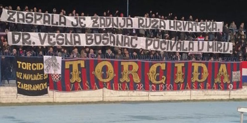 Torcida odala počast heroini Vukovara