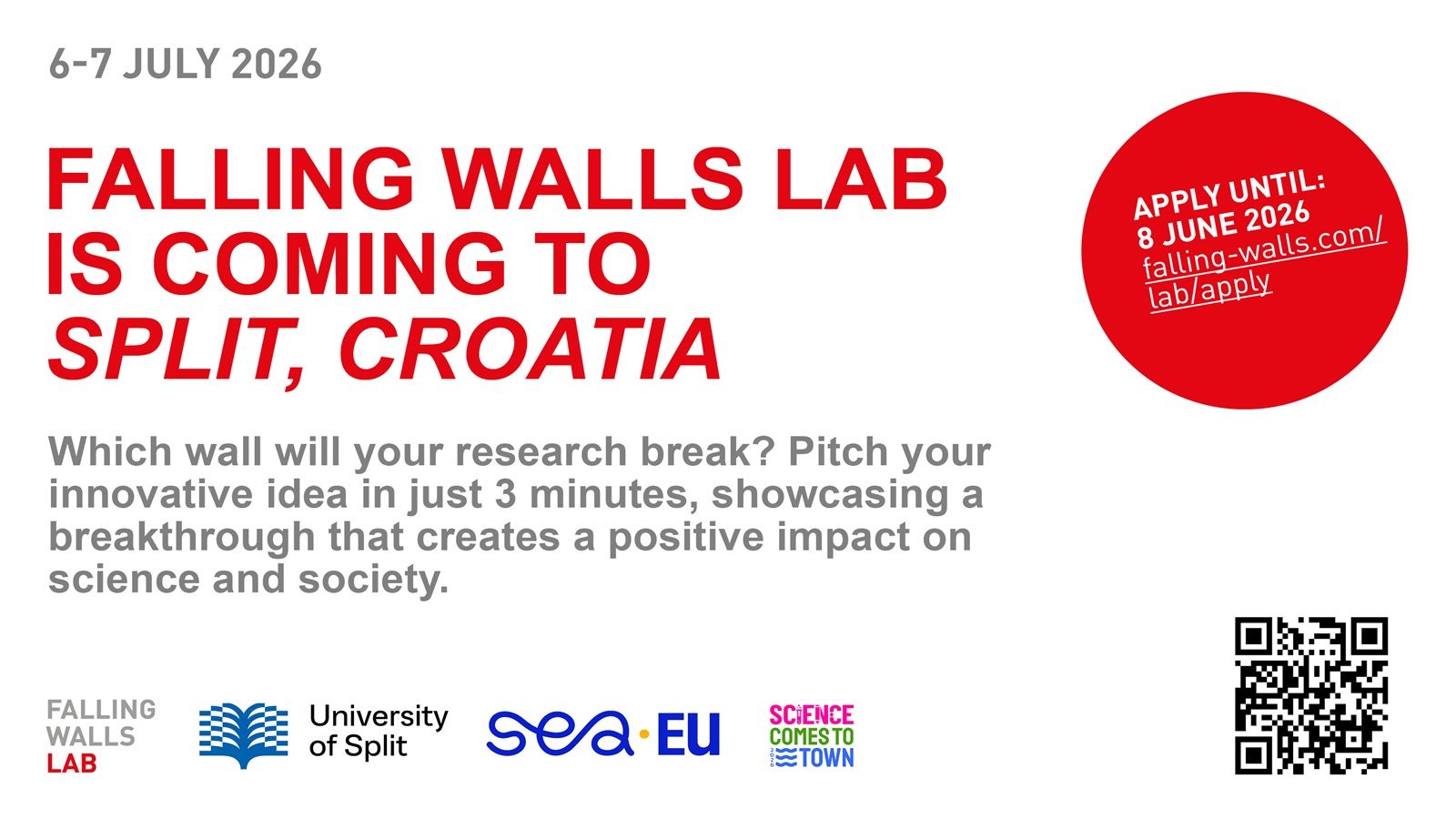 Prijavite se na natjecanje Falling Walls Lab SEA-EU
