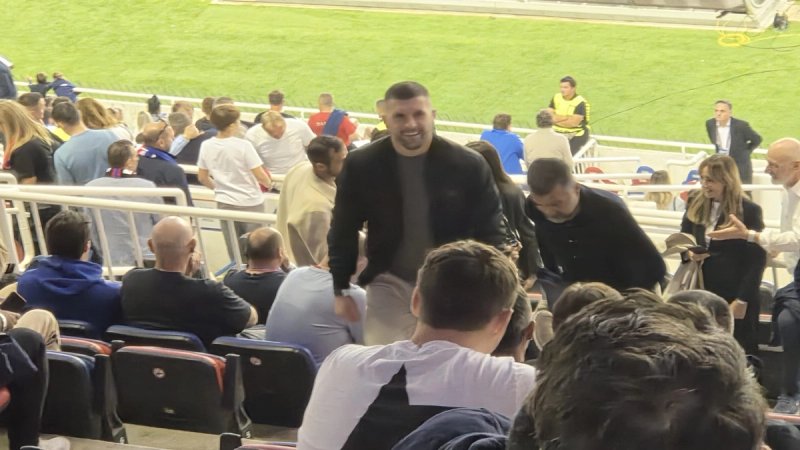 Prošle sezone je igrao za Hajduk, a sada je došao pogledati utakmicu