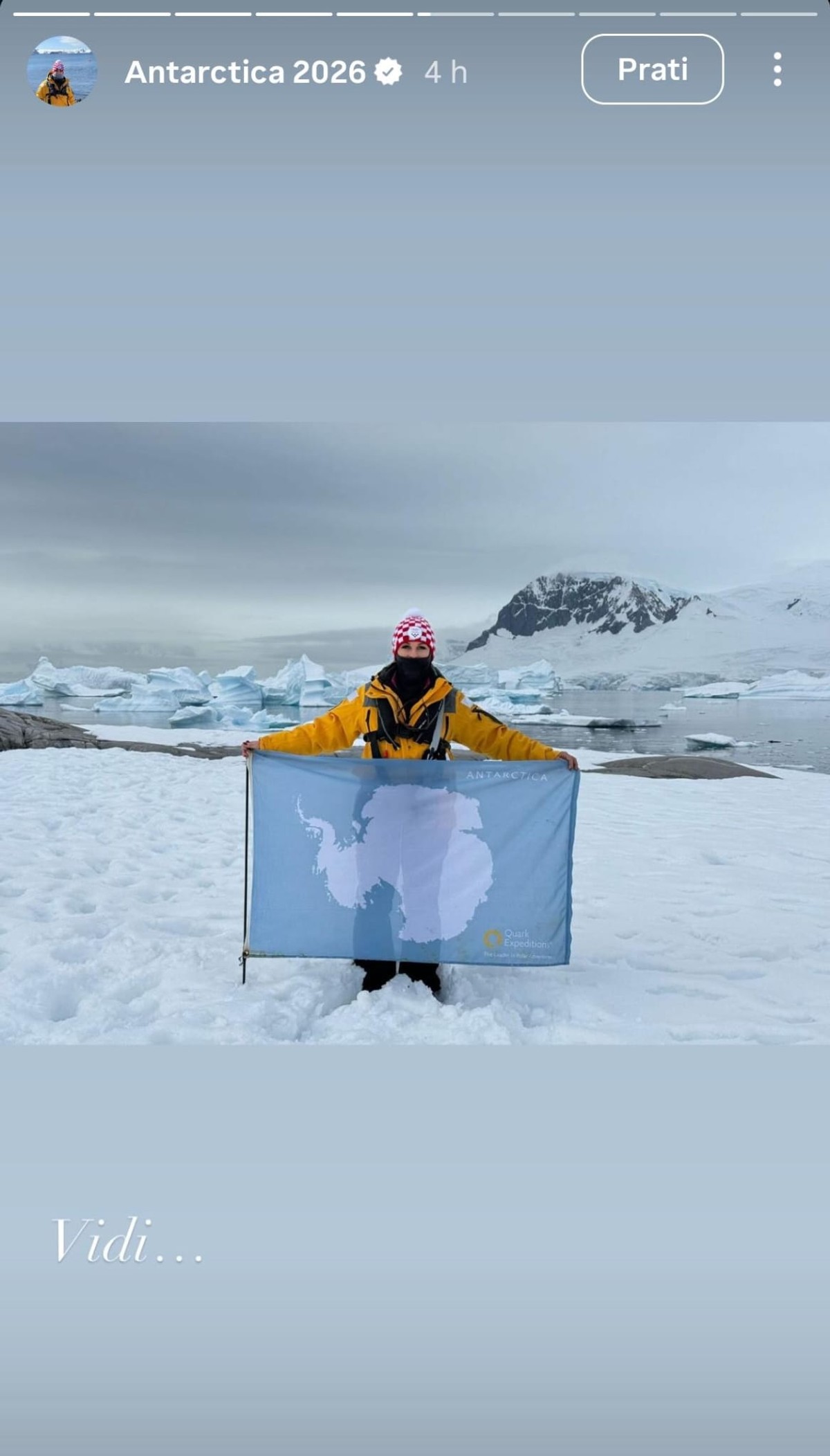 Kolinda Grabar Kitarović podijelila fotografije s putovanja na Antarktik