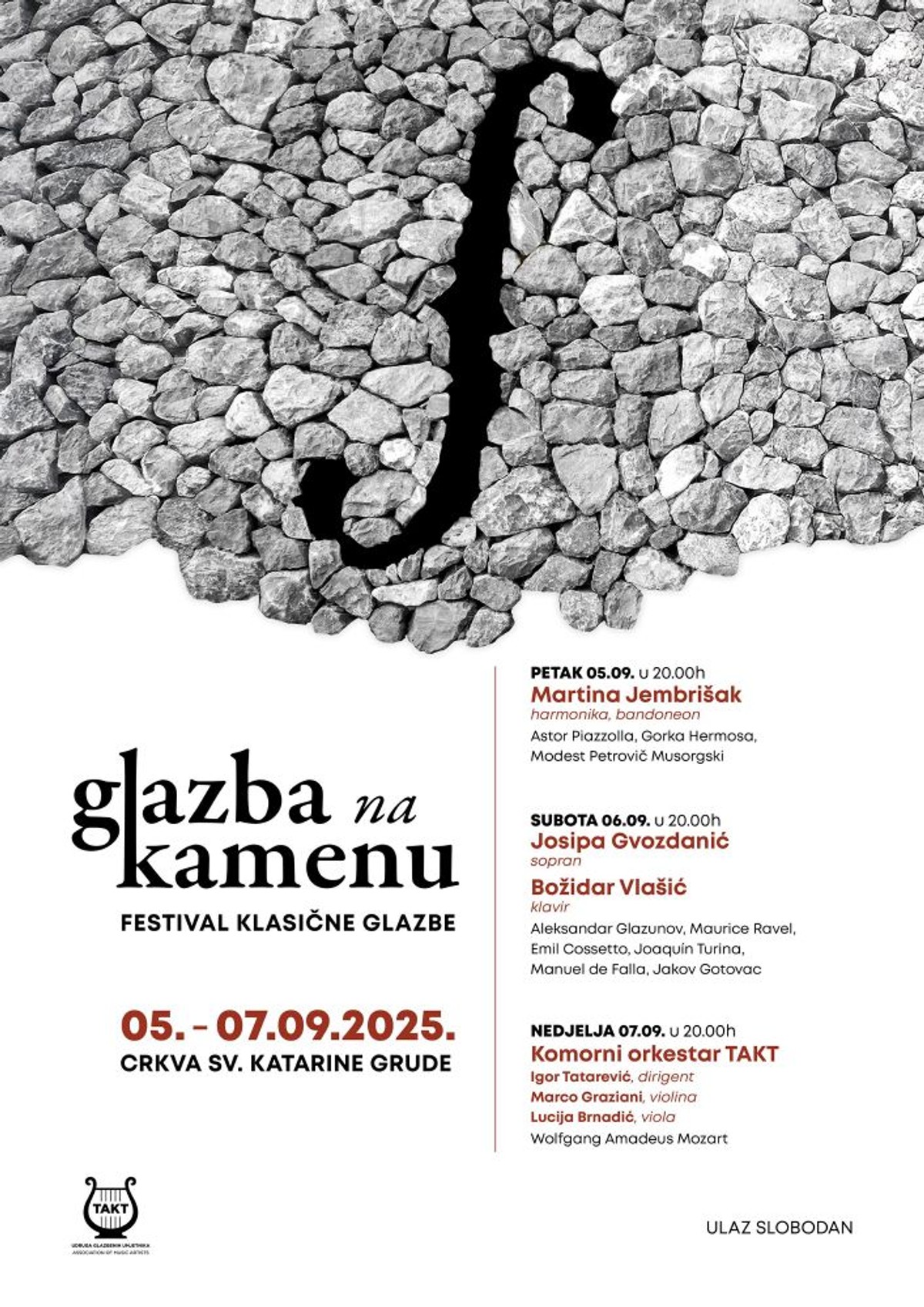 Treće izdanje festivala Glazba na kamenu, publiku očekuju tri koncertne večeri