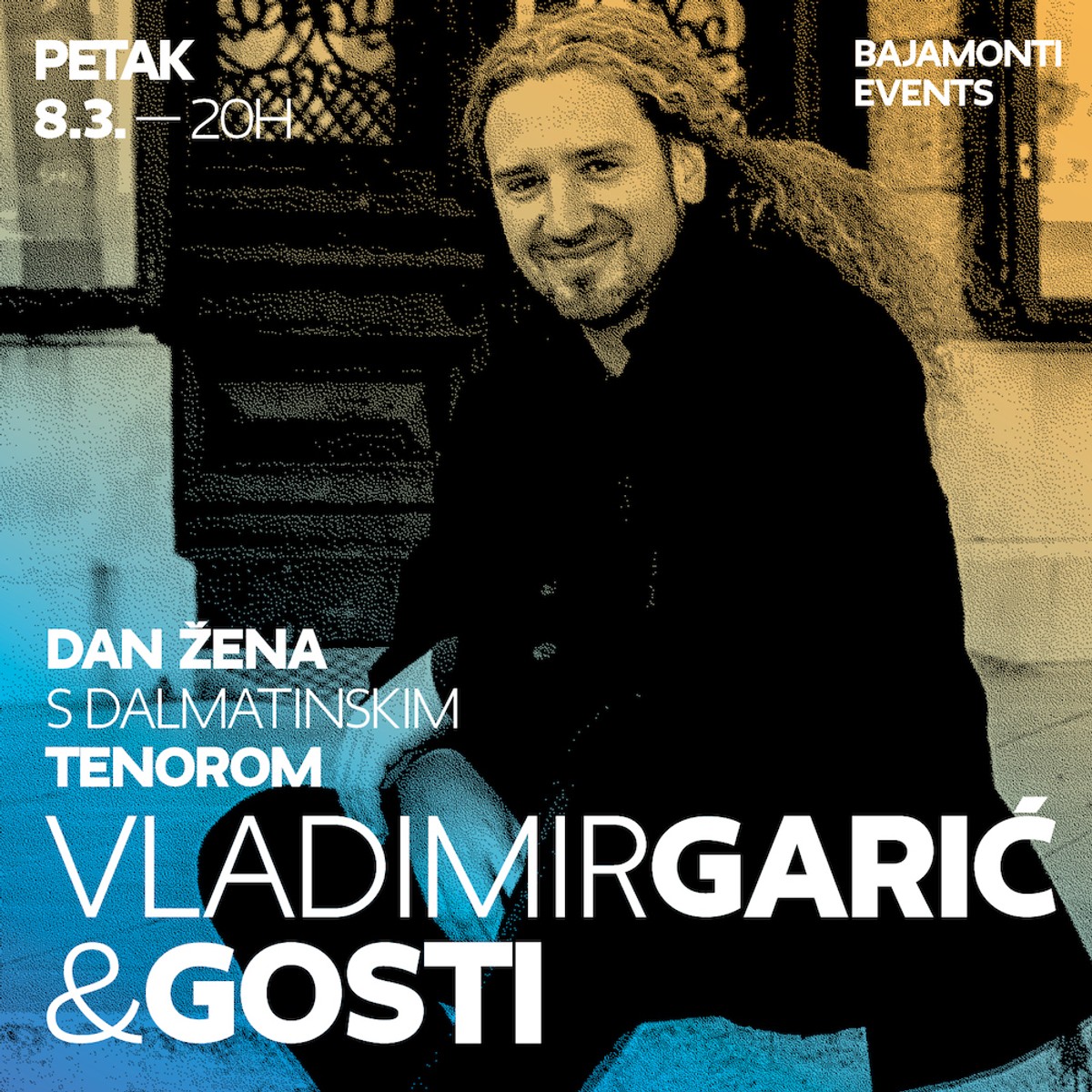 Dan žena uz kanconu, klapu i svjetske hitove - tenor Vladimir Garić i prijatelji iz poznate klape ovoga petka u Bajamontija