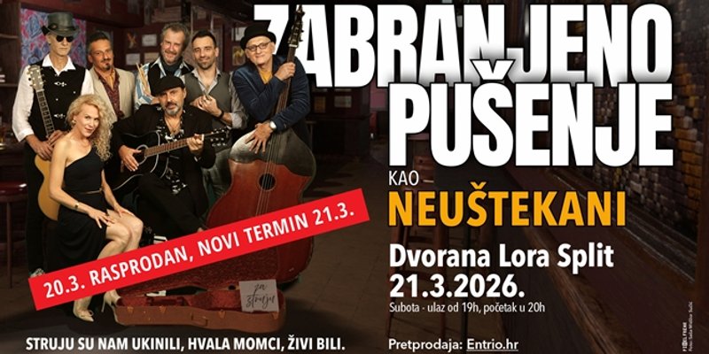 Zabranjeno pušenje: Neuštekani rasprodali koncert u Splitu