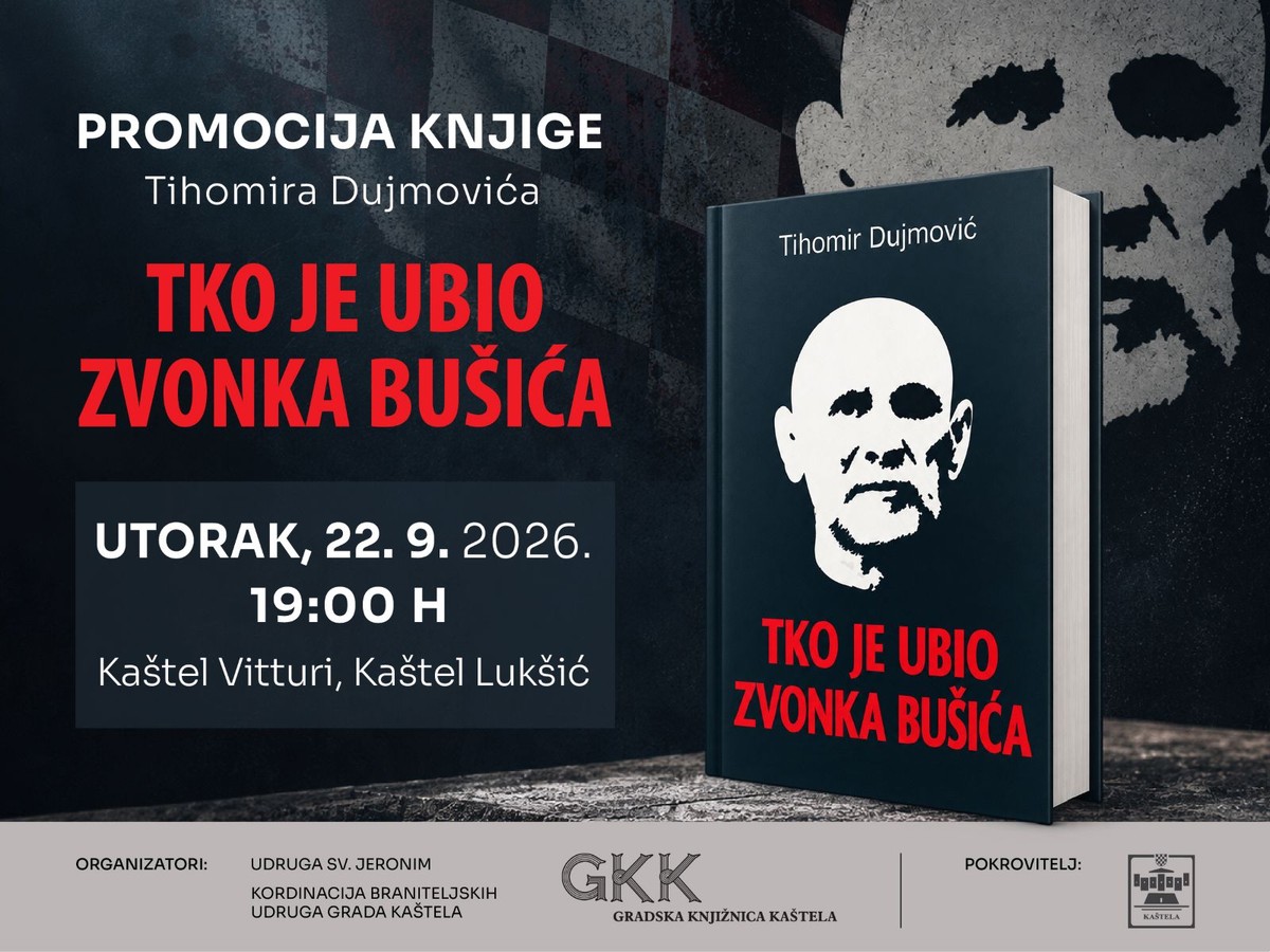 Autor knjige o ubojstvu Bruna Bušića gostuje u Kaštelima, evo detalja